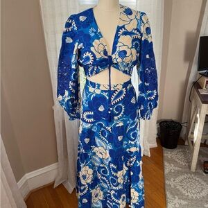 House of Harlow 1960 Beige and Blue Garment